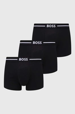 BOSS bokserki 3-pack męskie kolor czarny