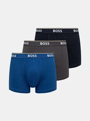 BOSS bokserki 3-pack męskie kolor niebieski 50475282