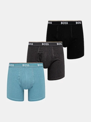 BOSS bokserki 3-pack męskie kolor niebieski 50531691
