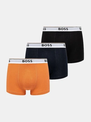 BOSS bokserki 3-pack Trunk 3P Power męskie kolor czarny 50531684