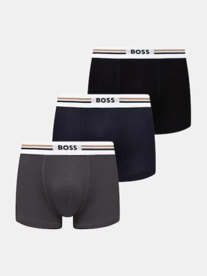 BOSS bokserki 3-pack Trunk 3P Revive męskie kolor czarny 50492200
