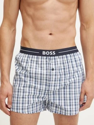 BOSS bokserki bawełniane 3-pack kolor niebieski