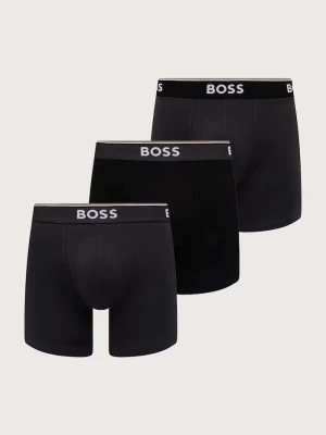 BOSS bokserki dopasowane męskie z bawełną BoxerBr 3P Power 3-pack niebieski
