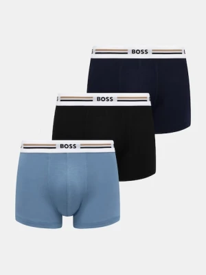 BOSS bokserki dopasowane męskie z wiskozą Trunk 3P Revive 3-pack