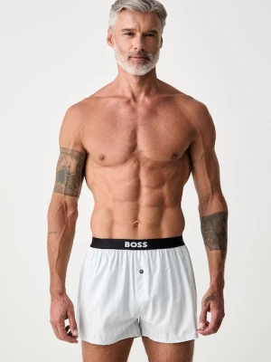 BOSS bokserki męskie bawełniane 2P Boxer Shorts EW 2-pack granatowy