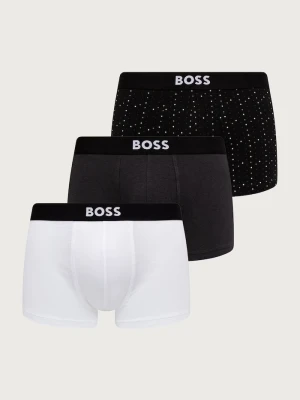BOSS bokserki męskie bawełniane Trunk 3P ONE D 3-pack biały