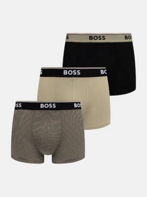 BOSS bokserki męskie bawełniane z elastanem Trunk 3P Power Desig 3-pack