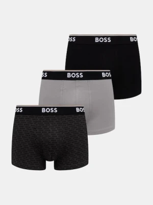 BOSS bokserki męskie bawełniane z elastanem Trunk 3P Power Desig 3-pack