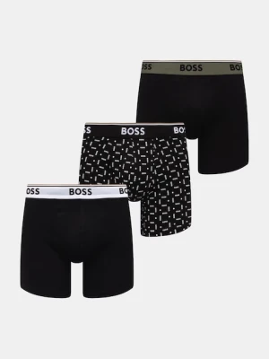 BOSS bokserki męskie z bawełną BoxerBr 3P Power Des 3-pack