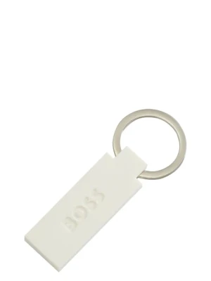 BOSS brelok do kluczy Edge Iconic White kolor biały