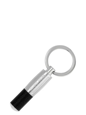 BOSS brelok do kluczy Pure Iconic Black kolor czarny