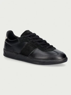 BOSS Brenta sneakersy damskie skórzane czarny