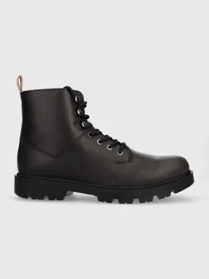 BOSS buty skórzane Adley męskie kolor czarny 50503540