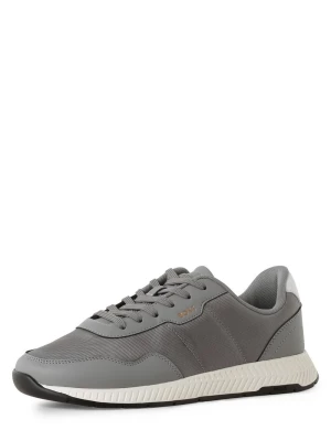 Zdjęcie produktu BOSS Buty sportowe - Titanium_Runn_nypu Mężczyźni Tekstylia szary jednolity,