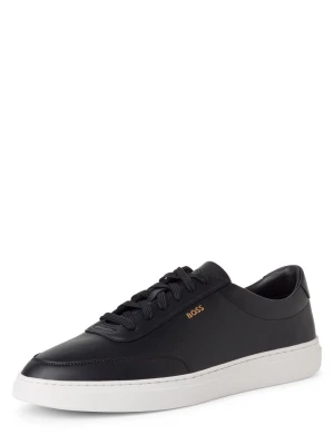 BOSS Buty treningowe - Kieran_Tenn Mężczyźni skóra biały|wielokolorowy|czarny jednolity,