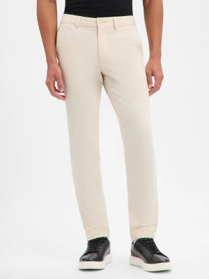 BOSS Chino - Kaiton Mężczyźni Bawełna biały jednolity,