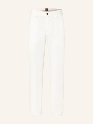 Boss Chinosy Chino Slim Fit beige BIAŁY