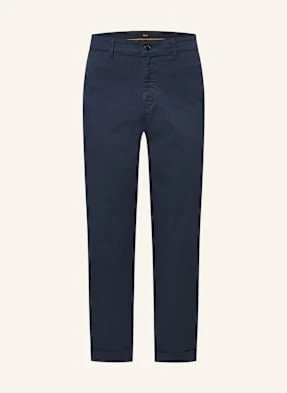 Boss Chinosy Turn Up Regular Fit blau
