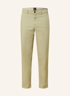Boss Chinosy Turn Up Regular Fit gruen