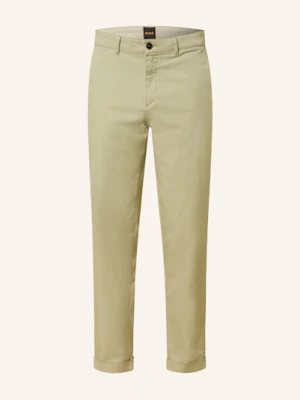 Boss Chinosy Turn Up Regular Fit gruen