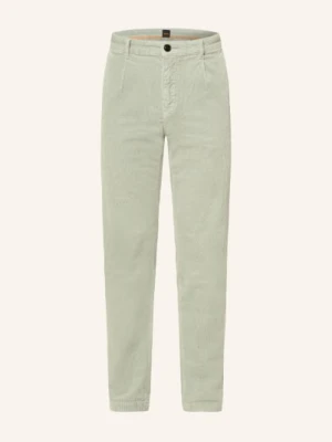 Boss Chinosy Ze Sztruksu Tapered Fit gruen