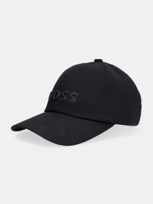 BOSS czapka bejsbolowa damska bawełniana