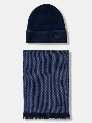 BOSS czapka i szalik z dodatkiem wełny Hernesto_SET