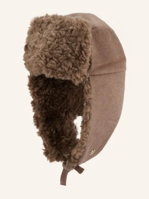 Boss Czapka Virginyo Z Sztucznym Futerkiem braun