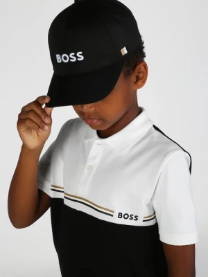 BOSS czapka z daszkiem bawełniana dziecięca