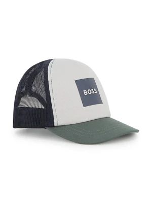 BOSS czapka z daszkiem bawełniana dziecięca