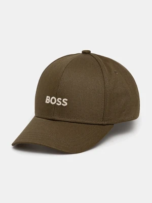 BOSS czapka z daszkiem bawełniana Zed