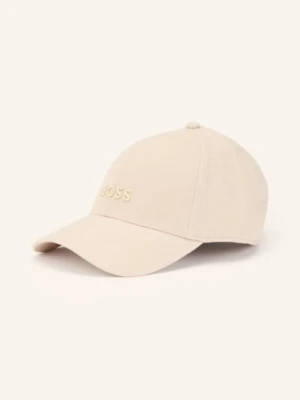 Boss Czapka Z Lnu Zed beige