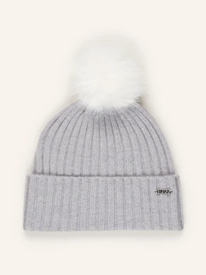Boss Czapka Ze Sztucznym Futrem grau