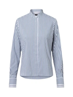 BOSS Damska bluzka koszulowa - Bertyna Monday Kobiety niebieski|biały w paski,