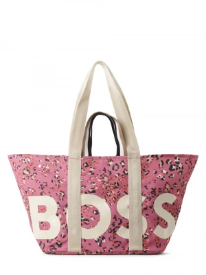 BOSS Damska torba shopper Kobiety wyrazisty róż wzorzysty,
