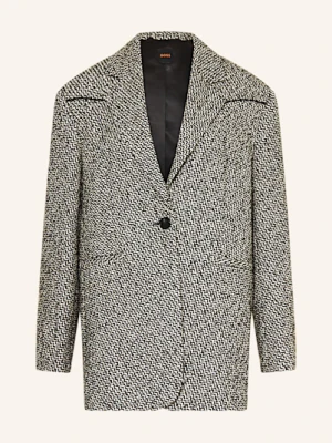 Boss Długi Blezer Jasata Z Bouclé schwarz