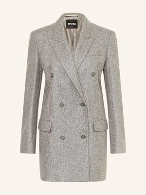 Boss Długi Blezer Jukana Z Flaneli grau