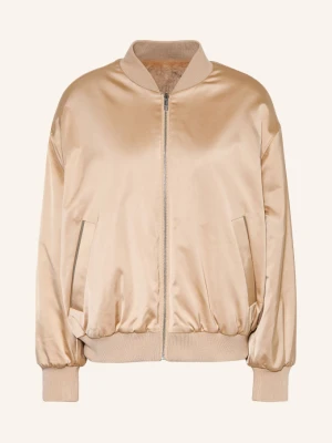 Boss Dwustronna Satynowa Kurtka Petisa beige