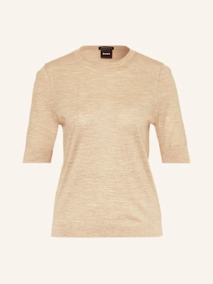 Boss Dzianinowa Koszulka Farbella beige