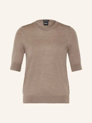 Boss Dzianinowa Koszulka Farbella beige
