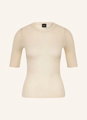 Boss Dzianinowa Koszulka Fennina beige