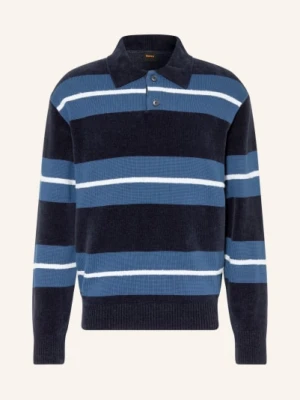 Boss Dzianinowa Koszulka Polo Amburgh blau