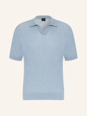 Boss Dzianinowa Koszulka Polo Aravolo blau