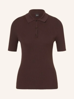 Boss Dzianinowa Koszulka Polo Feskus braun