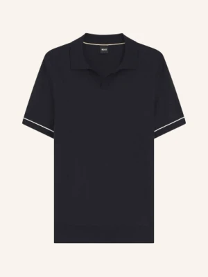 Boss Dzianinowa Koszulka Polo Narciso blau