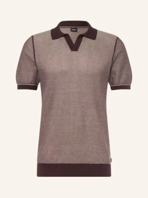 Boss Dzianinowa Koszulka Polo Narciso braun