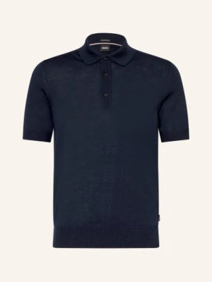Boss Dzianinowa Koszulka Polo Nolano blau