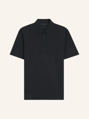 Boss Dzianinowa Koszulka Polo Parris Z Lnu blau GRANATOWY