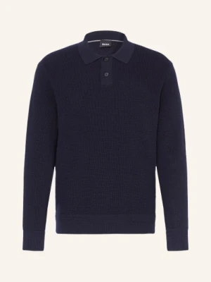Boss Dzianinowa Koszulka Polo Ulio blau