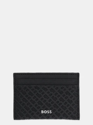 BOSS etui na karty skórzane kolor czarny 50548817